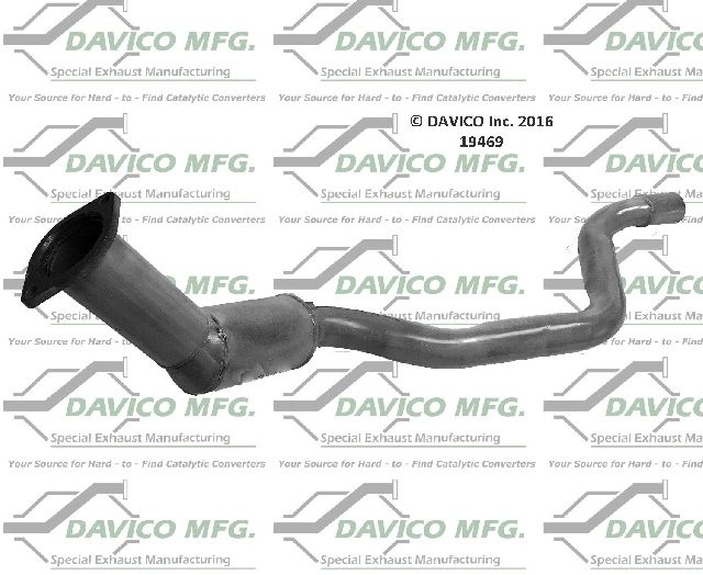2005-2009 Chrysler 300 Catalytic Converter - Left (Davico Converters)