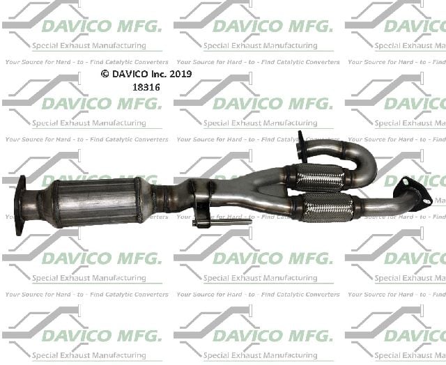 2004-2006 Nissan Quest Catalytic Converter - Rear (Davico Converters)