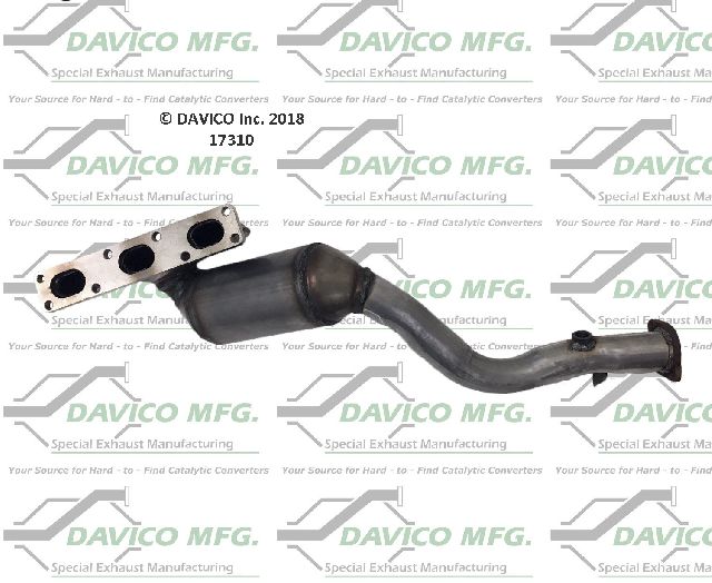 2004-2006 BMW X3 Catalytic Converter - Front (Davico Converters)