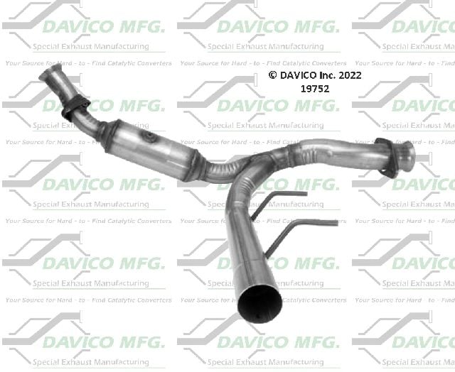 2015-2020 Ford F-150 Catalytic Converter - Right (Davico Converters)