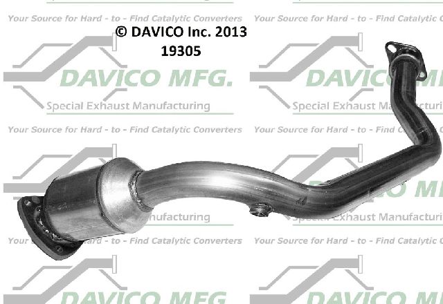 2007 Chevrolet Malibu Catalytic Converter - Front Left (Davico Converters)