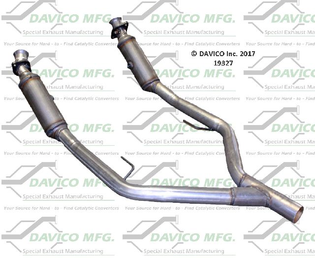 2005-2010 Ford Mustang Catalytic Converter - Front (Davico Converters)