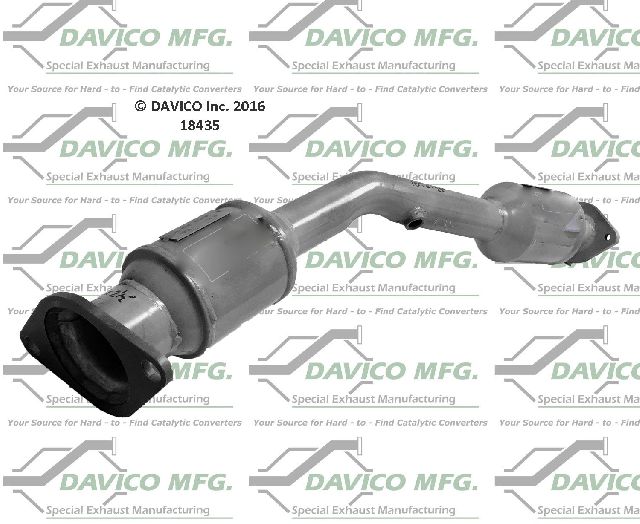 2014-2017 Nissan Versa Note Catalytic Converter - Center (Davico Converters)