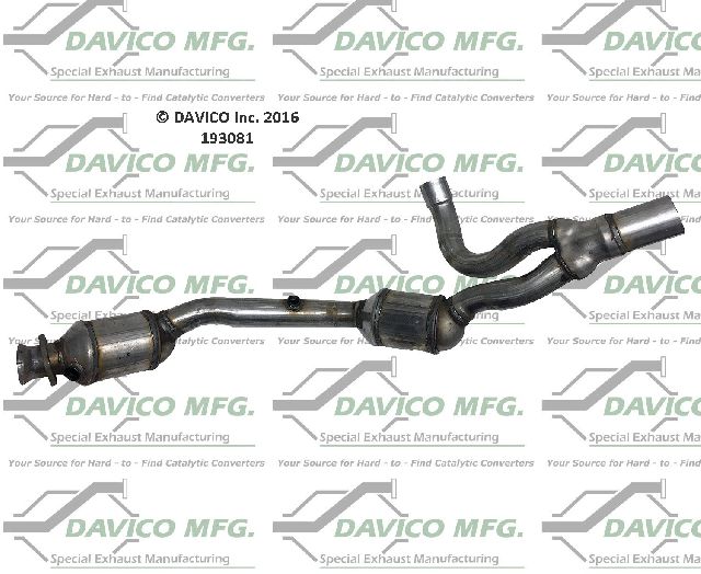 2007-2011 Jeep Wrangler Catalytic Converter - Front Left (Davico Converters)