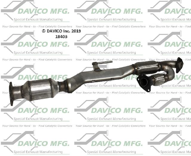 2009-2019 Nissan Murano Catalytic Converter - Center (Davico Converters)