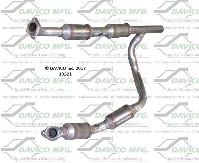 2007-2008 Ford E-150 Catalytic Converter - Front (Davico Converters)
