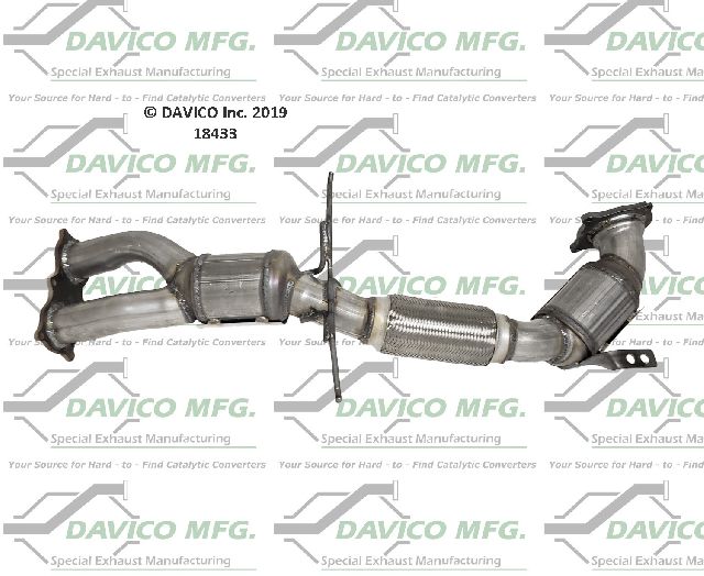 2008-2015 Volvo S80 Catalytic Converter - Rear (Davico Converters)