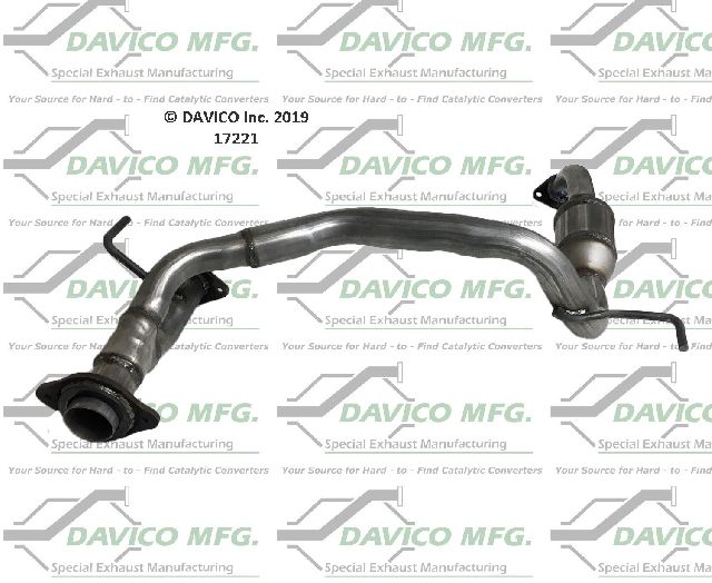 2005-2011 Toyota Tacoma Catalytic Converter - Rear Left (Davico Converters)