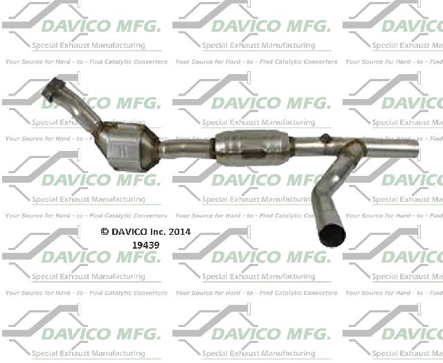 1998 Ford E-150 Econoline Catalytic Converter - Right (Davico Converters)