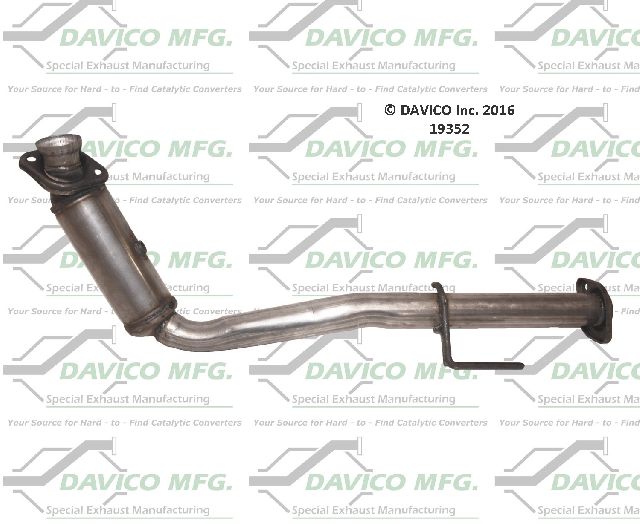 2005-2006 Jeep Wrangler Catalytic Converter - Center (Davico Converters)