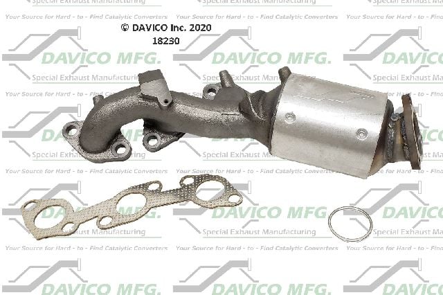 2002-2004 Nissan Xterra Catalytic Converter - Left (Davico Converters)