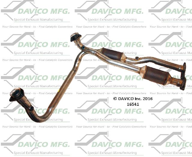 1996-1998 GMC C1500 Catalytic Converter - Front (Davico Converters)