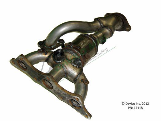 2004-2011 Mitsubishi Endeavor Catalytic Converter - Front Right (Davico Converters)