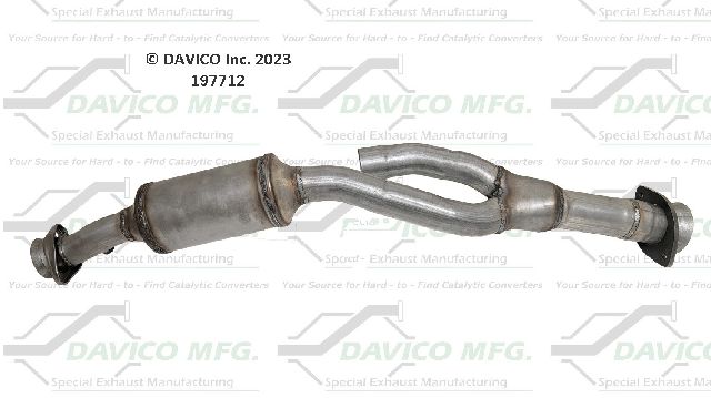 2015-2019 Ford Transit-150 Catalytic Converter - Front Right (Davico Converters)