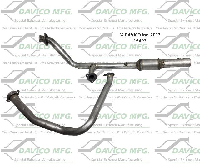 2003 Dodge Ram 2500 Catalytic Converter - Center (Davico Converters)