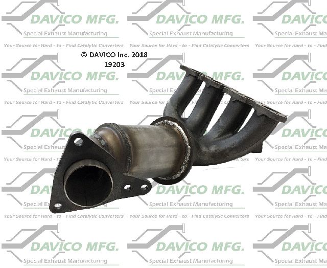 2007-2012 GMC Canyon Catalytic Converter - Front (Davico Converters)