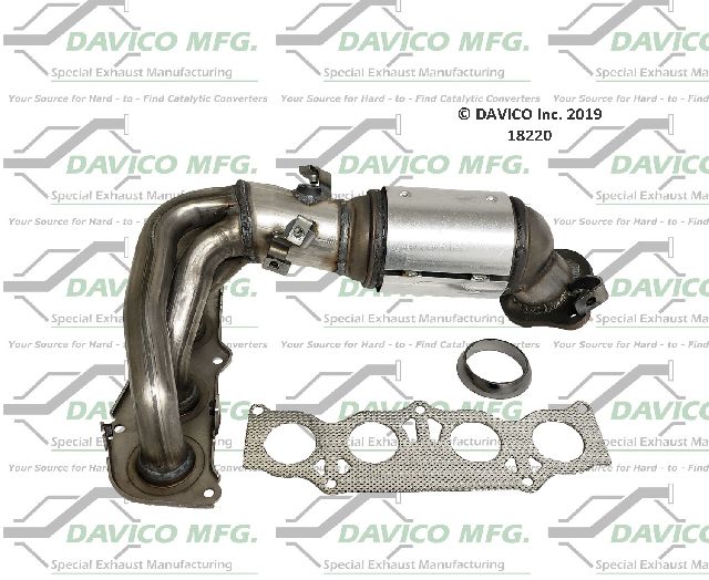 2005-2006 Scion tC Catalytic Converter - Front (Davico Converters)