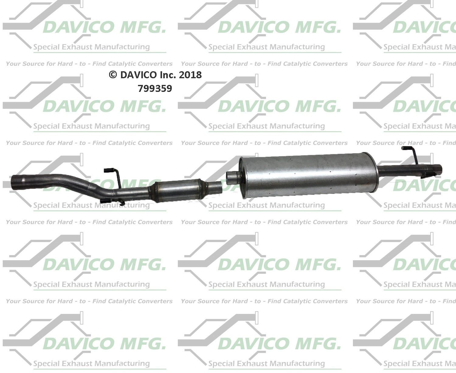 2006, 2005, 2004, 2003 Freightliner Sprinter 3500 2500 Catalytic Converter and Muffler Assembly