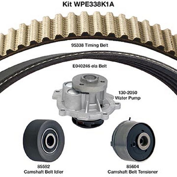 2009-2011 Chevrolet Aveo Engine Timing Belt Kit with Water Pump (Dayco)