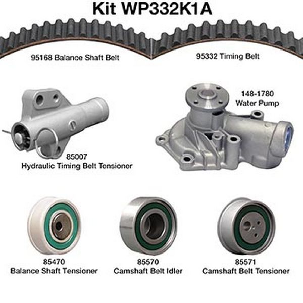2004-2006 Mitsubishi Outlander Engine Timing Belt Kit with Water Pump (Dayco)
