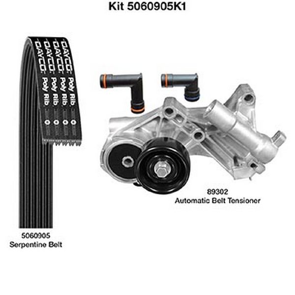 2005-2009 Buick Allure Serpentine Belt Drive Component Kit - Main Drive (Dayco)