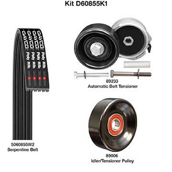 2004-2006 Mazda B3000 Serpentine Belt Drive Component Kit - Main Drive (Dayco)
