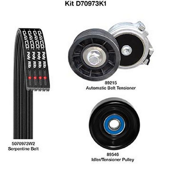 1998-2003 Dodge Durango Serpentine Belt Drive Component Kit - Main Drive (Dayco)