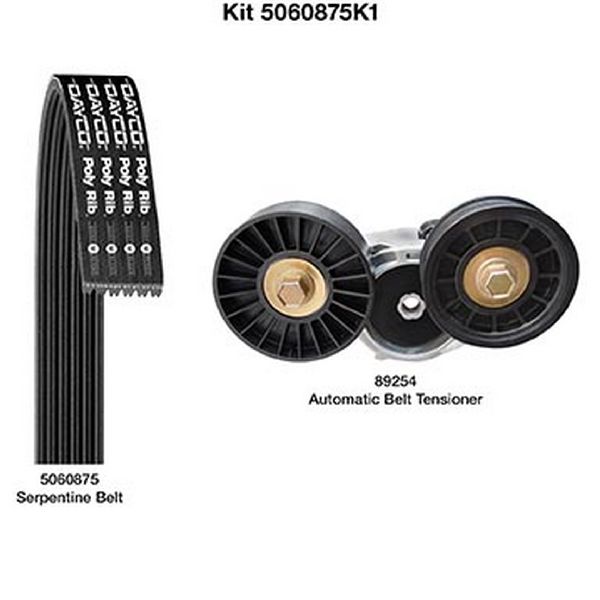2001-2004 Dodge Durango Serpentine Belt Drive Component Kit - Main Drive (Dayco)
