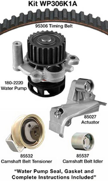 2001-2006 Audi A4 Engine Timing Belt Kit with Water Pump (Dayco)