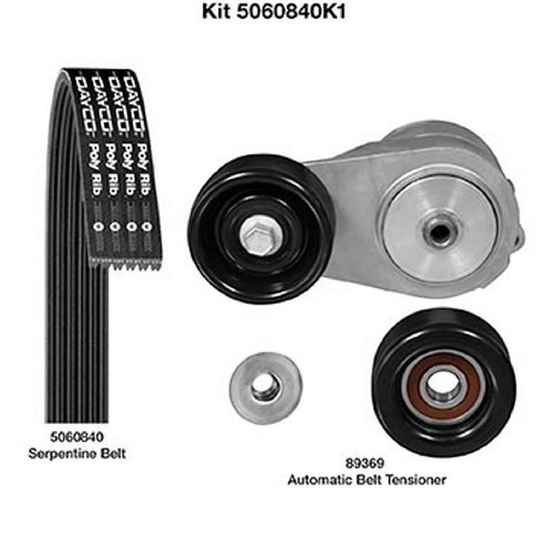 2006-2014 Honda Ridgeline Serpentine Belt Drive Component Kit - Main Drive (Dayco)
