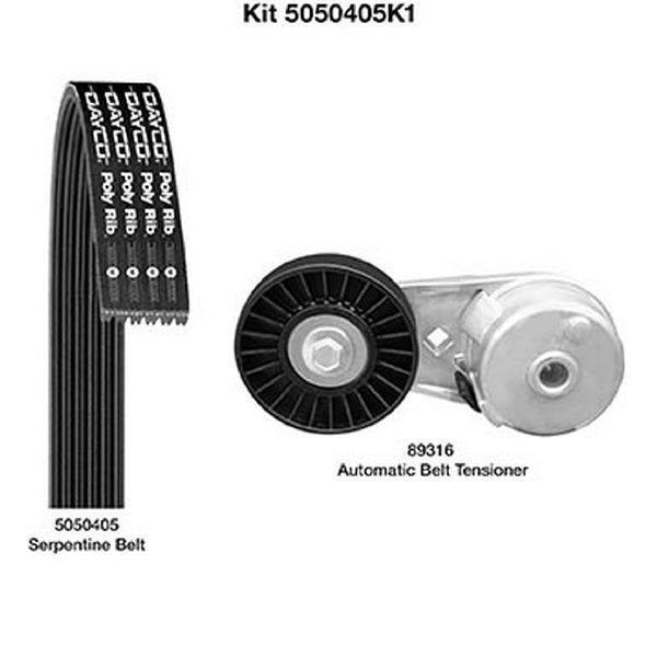 2010-2017 GMC Terrain Serpentine Belt Drive Component Kit - Main Drive (Dayco)