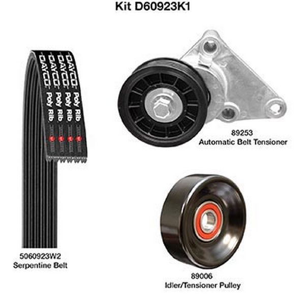 2003-2008 Chevrolet Express 2500 Serpentine Belt Drive Component Kit - Main Drive (Dayco)