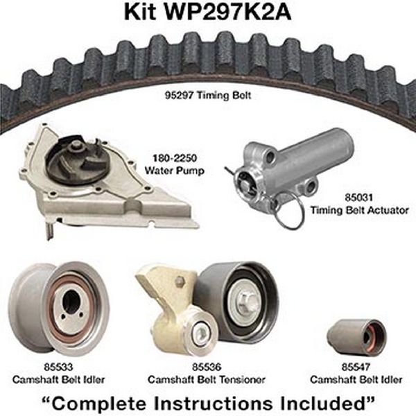 2002-2003 Audi S6 Engine Timing Belt Kit with Water Pump (Dayco)