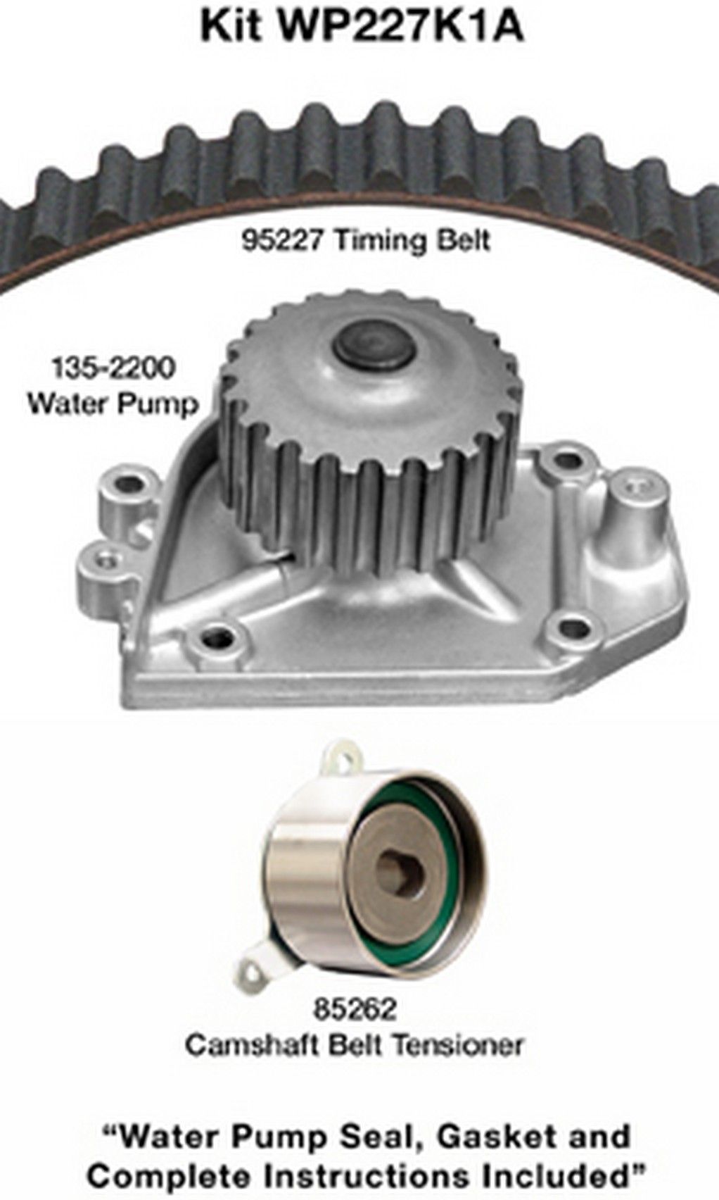 1993, 1992 Acura Integra Engine Timing Belt Kit with Water Pump