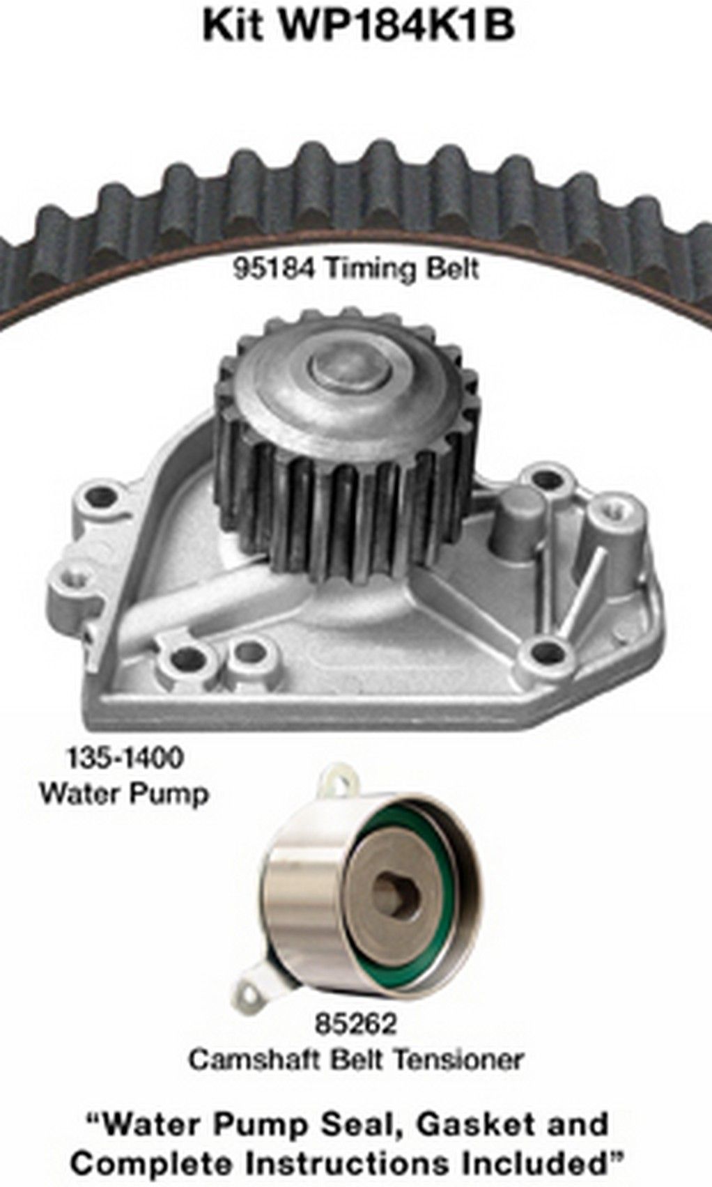 2001, 2000, 1999, 1998, 1997, 1996 Acura Integra Engine Timing Belt Kit with Water Pump