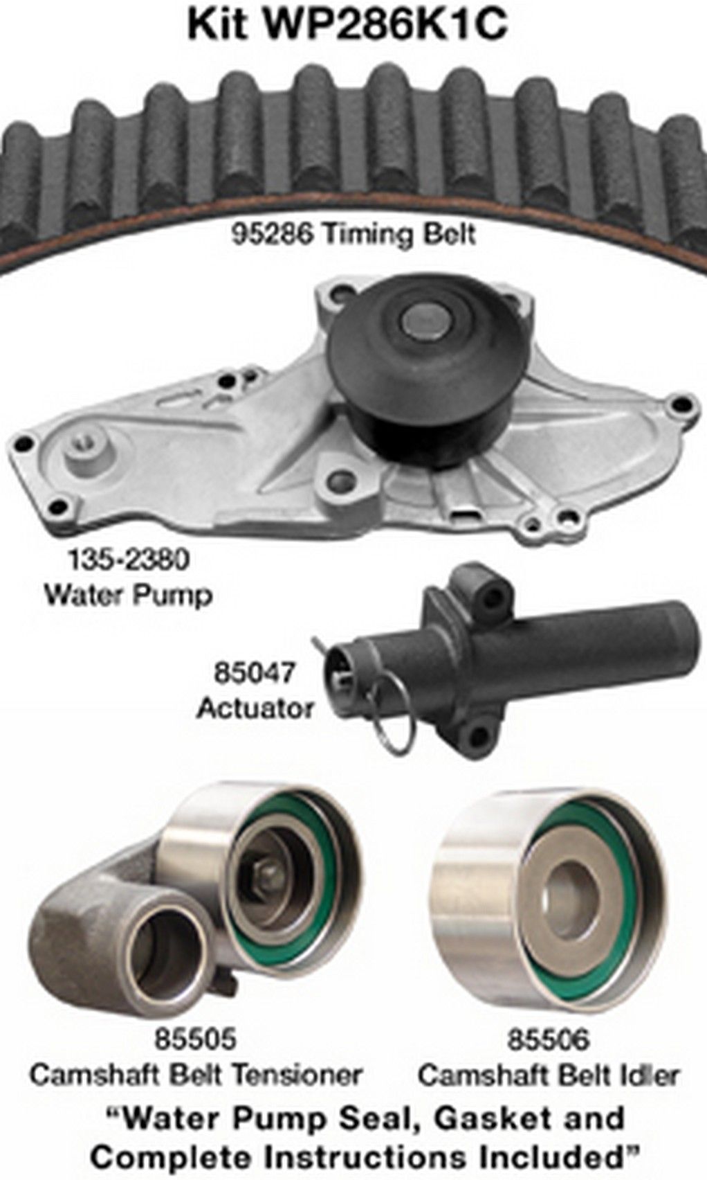 2004, 2003 Honda Pilot Engine Timing Belt Kit with Water Pump