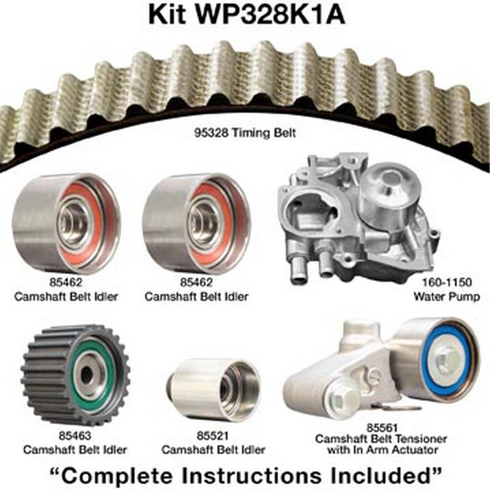 2009, 2008, 2007, 2006, 2005 Subaru Outback Engine Timing Belt Kit with Water Pump