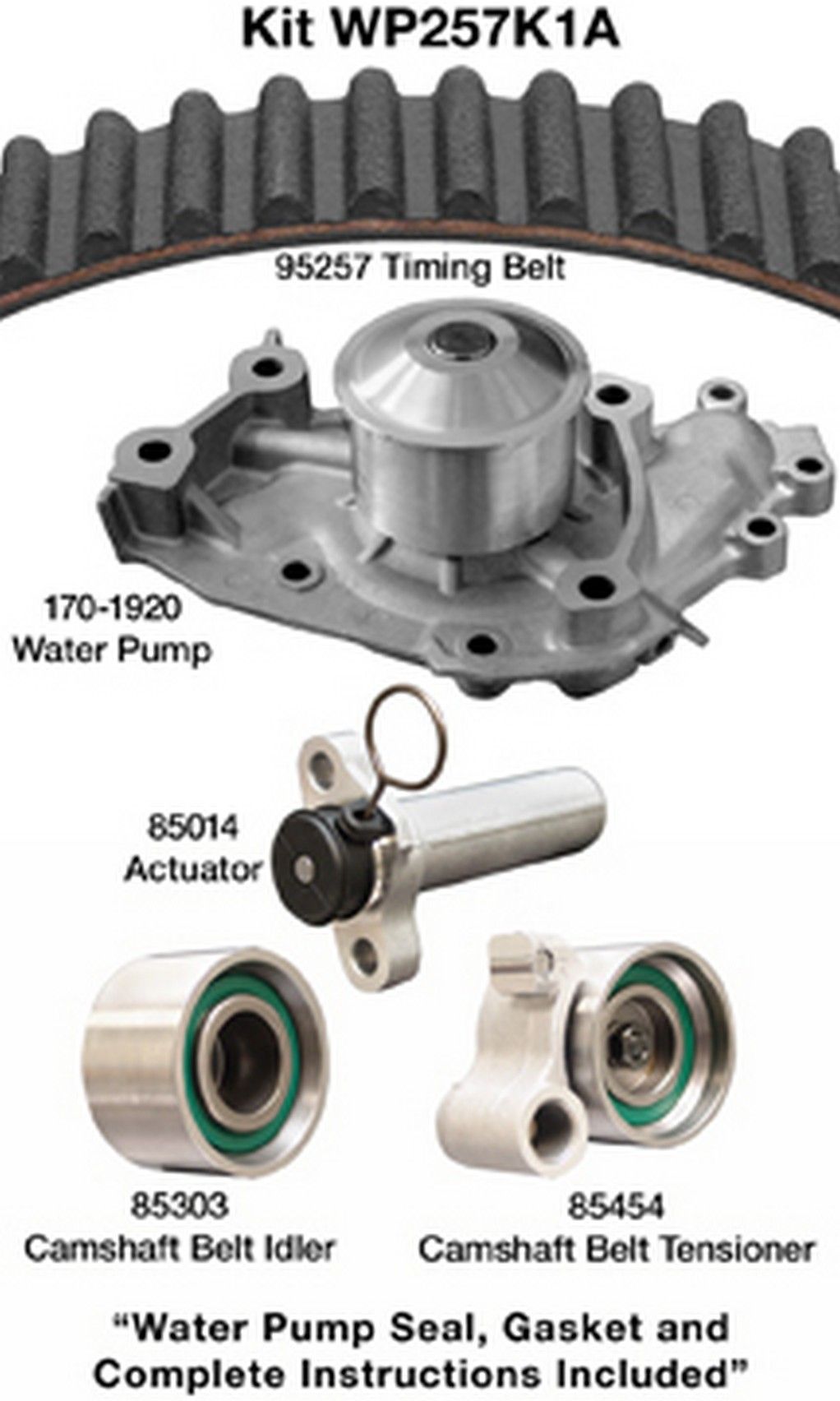 2001, 2000, 1999, 1998, 1997, 1996, 1995, 1994 Lexus ES300 Engine Timing Belt Kit with Water Pump