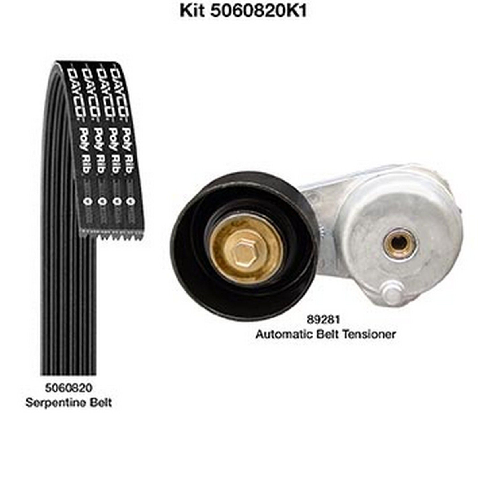 2006, 2005, 2004, 2003, 2002 Mazda MPV Serpentine Belt Drive Component Kit
