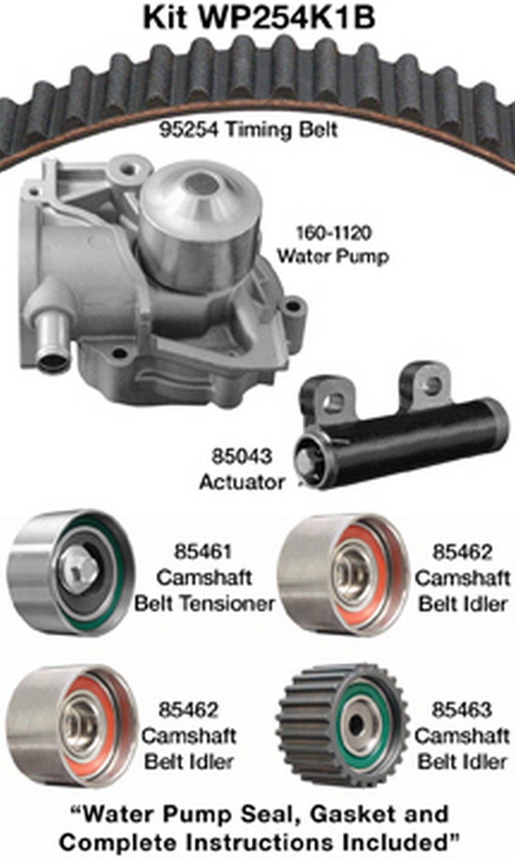 1997, 1996, 1995 Subaru Legacy Engine Timing Belt Kit with Water Pump