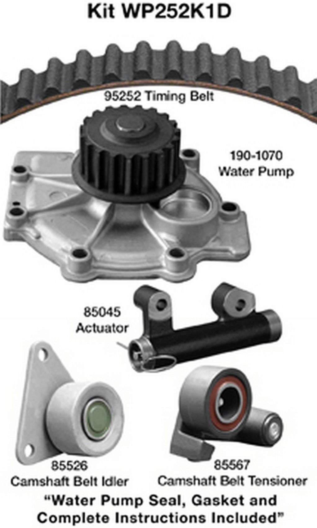 2004, 2003, 2002, 2001 Volvo C70 Engine Timing Belt Kit with Water Pump