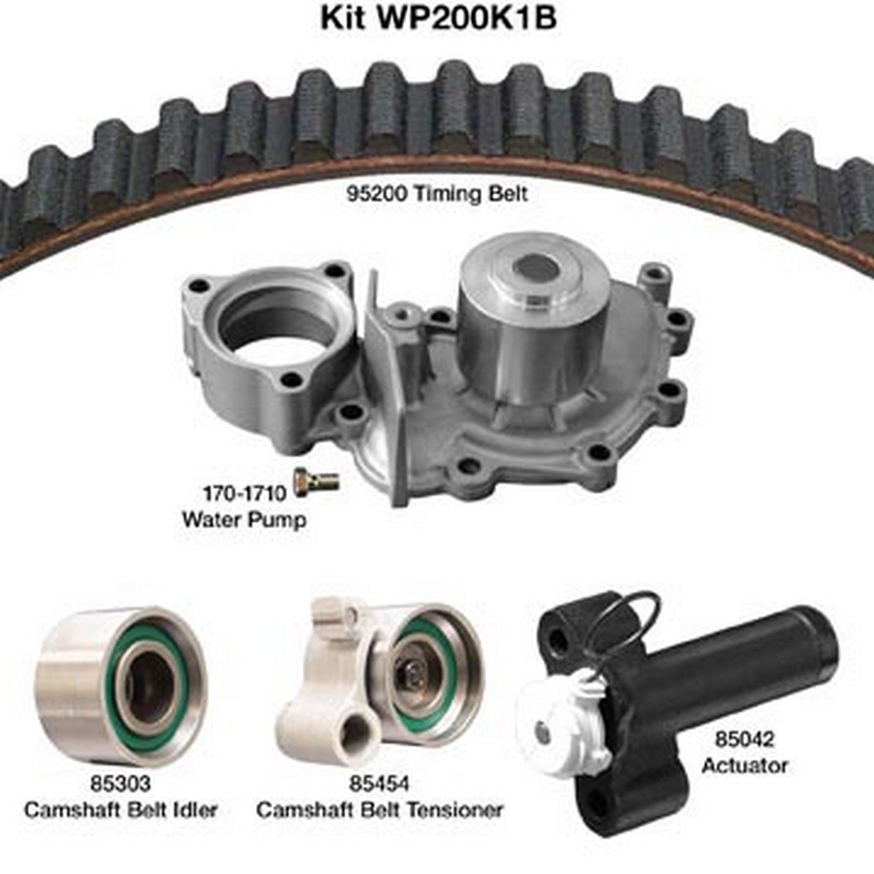 1993, 1992 Lexus ES300 Engine Timing Belt Kit with Water Pump