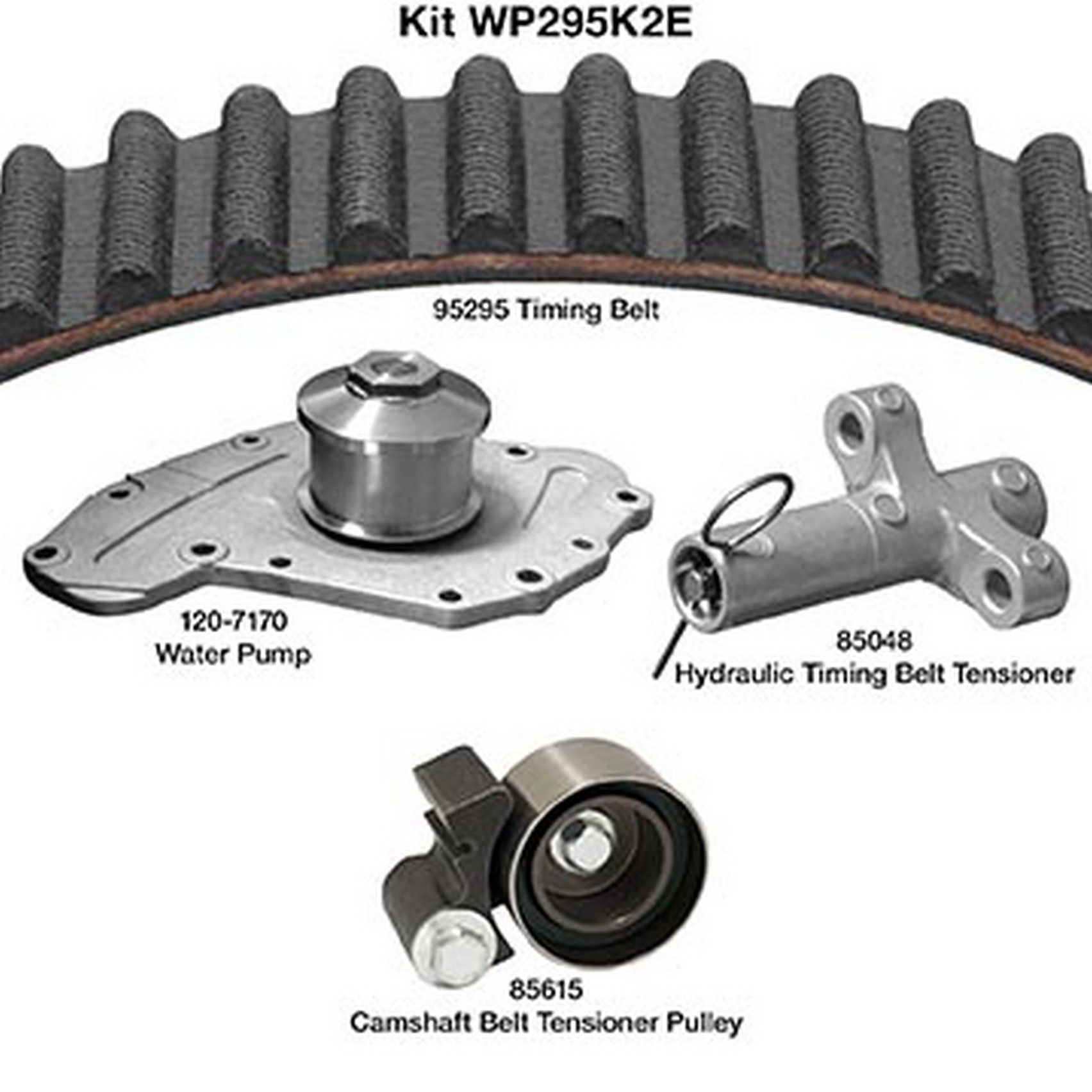 2011, 2010, 2009, 2008, 2007 Dodge Nitro Engine Timing Belt Kit with Water Pump
