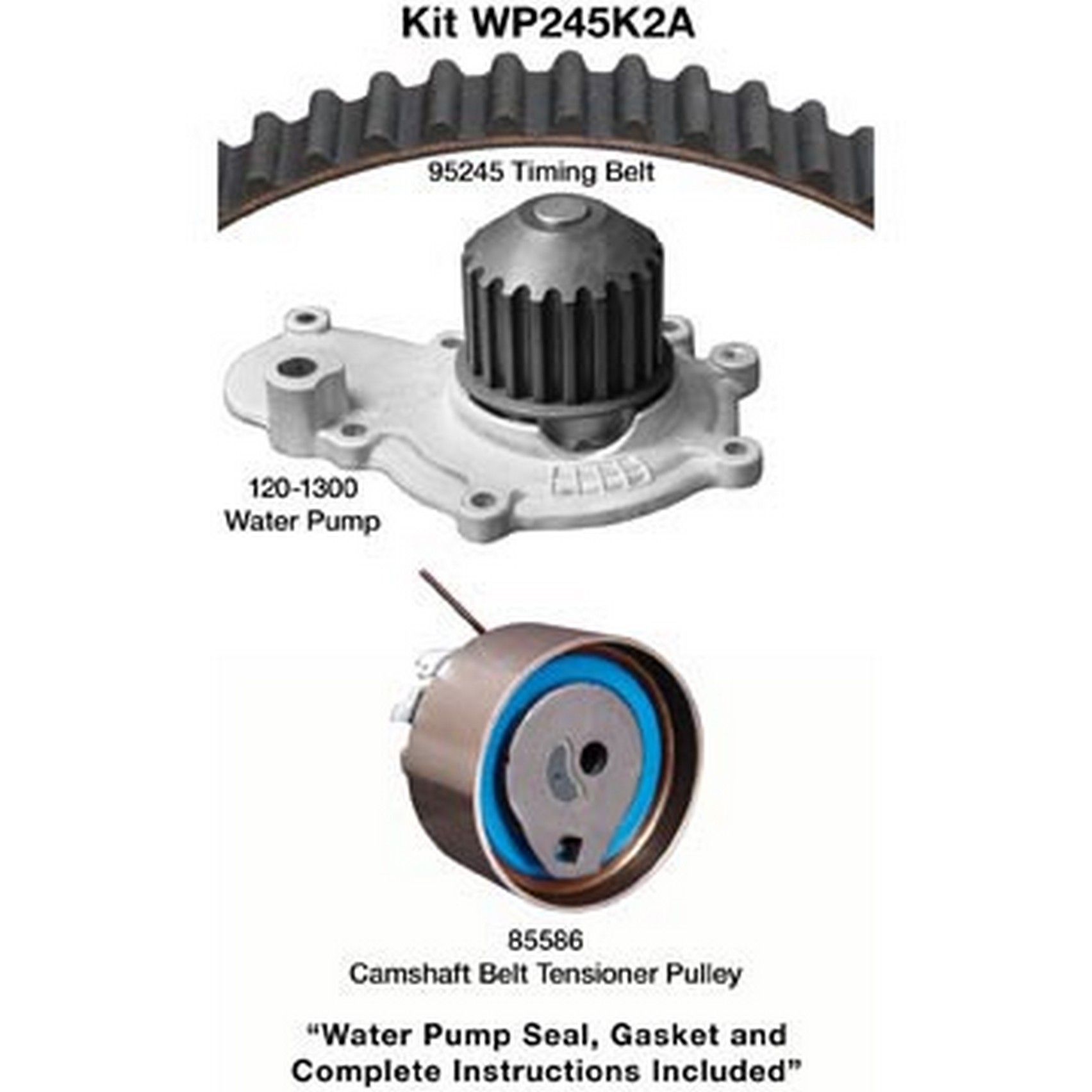 2005, 2004, 2003, 2002, 2001, 2000, 1999, 1998, 1997 Dodge Neon Engine Timing Belt Kit with Water Pump