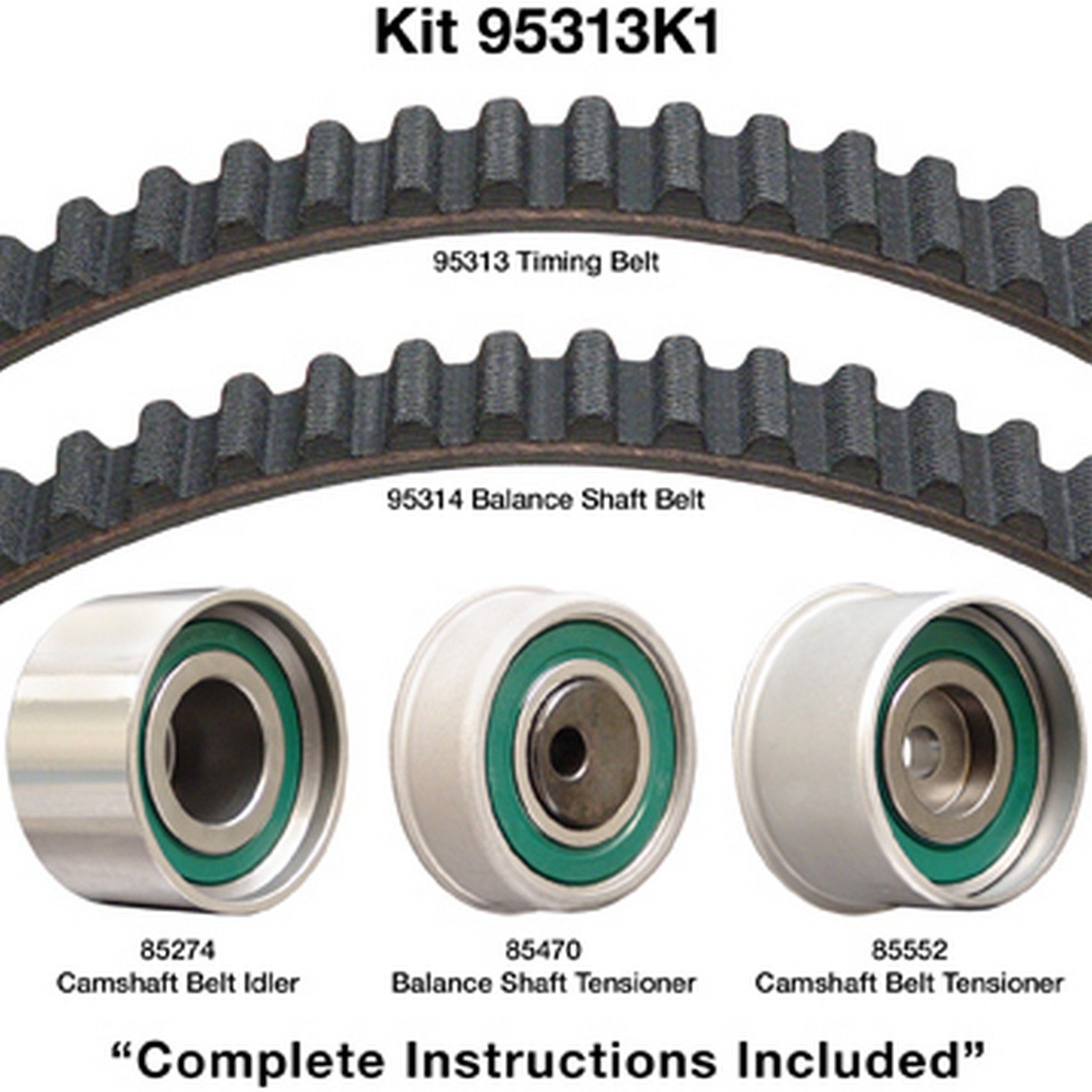 2006, 2005, 2004, 2003, 2002, 2001 Kia Optima Fe Engine Timing Belt Kit