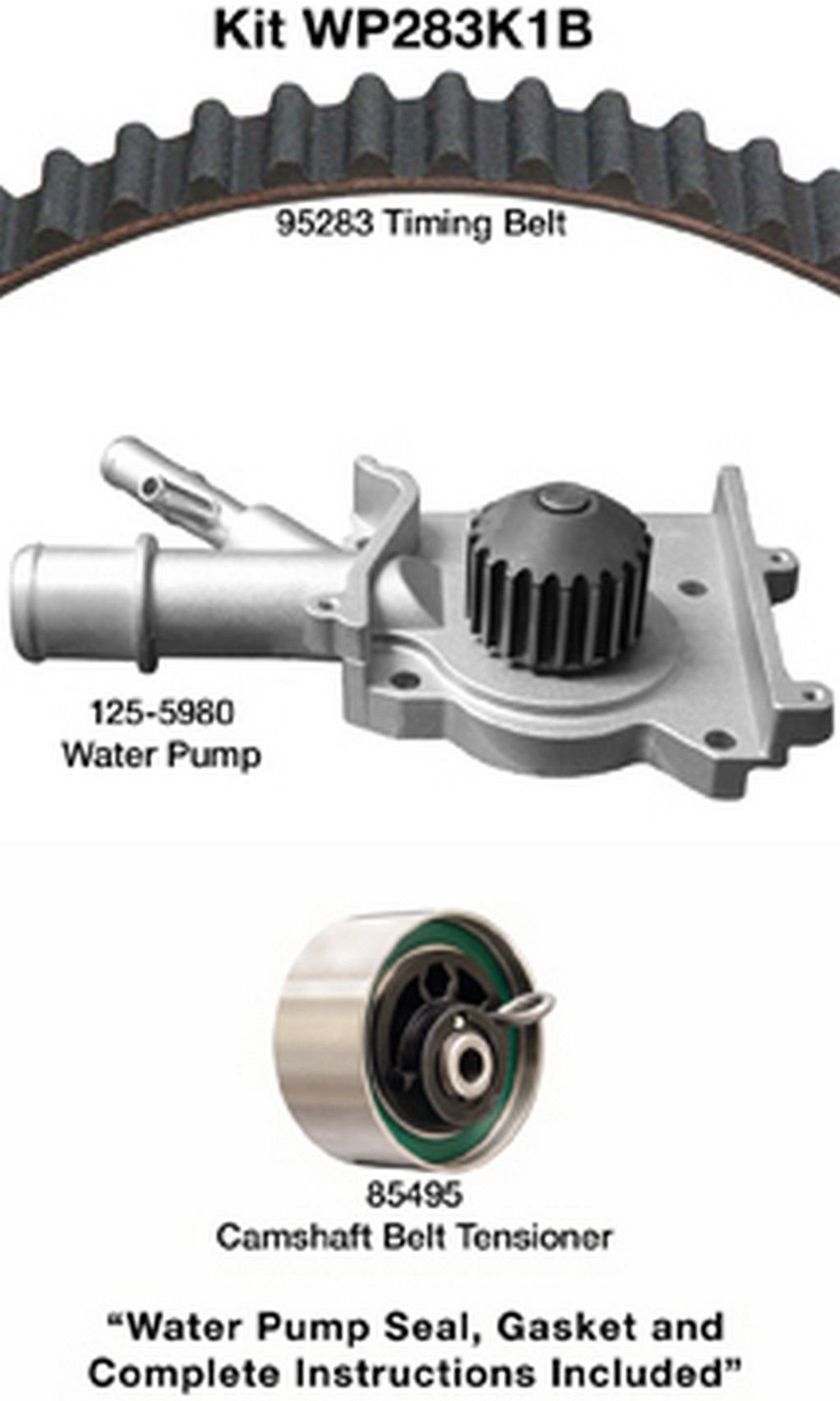 2004, 2003, 2002, 2001, 2000 Ford Focus Engine Timing Belt Kit with Water Pump