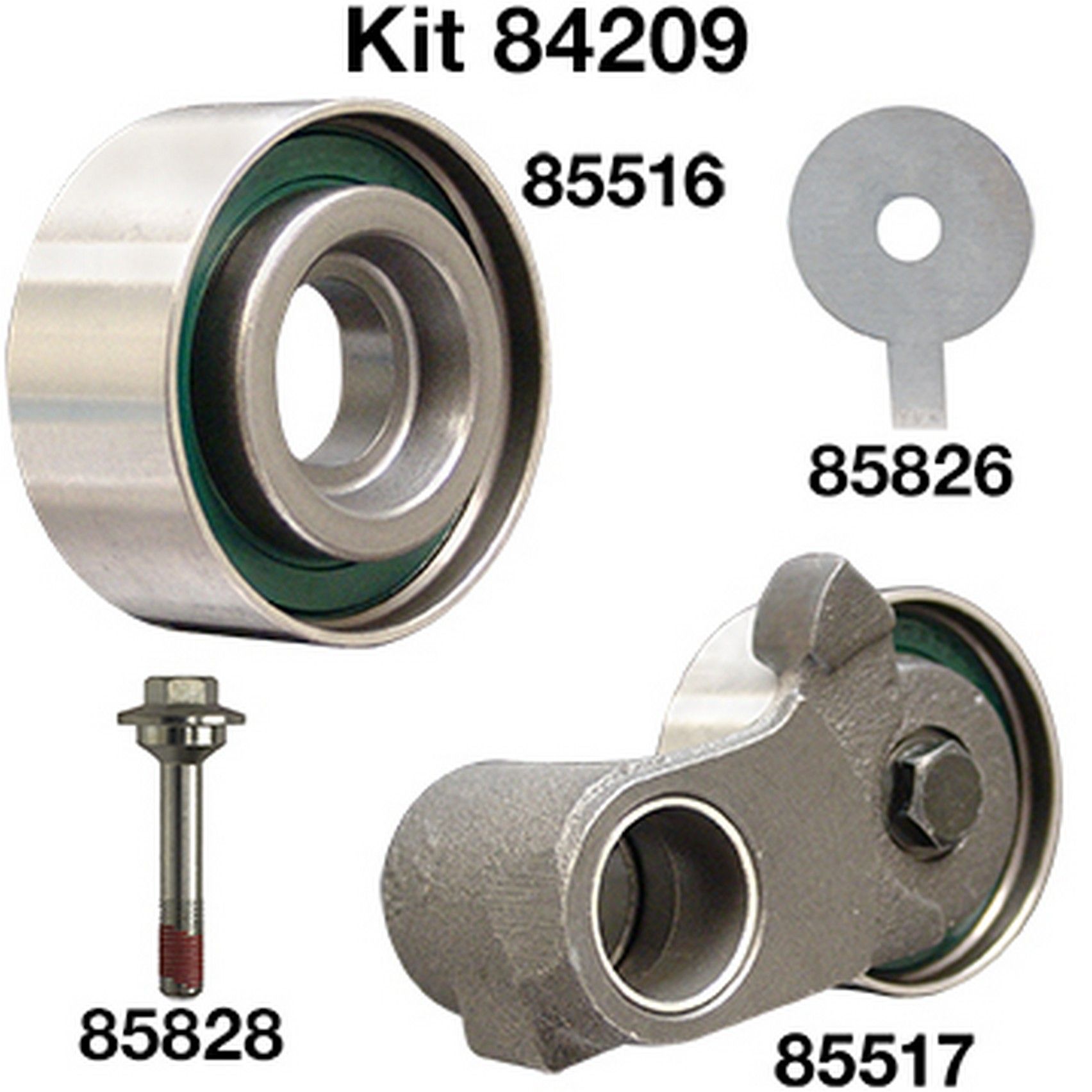 2015, 2014, 2013, 2012, 2011, 2010, 2009, 2008, 2007, 2006, 2005 Honda Pilot Engine Timing Belt Component Kit