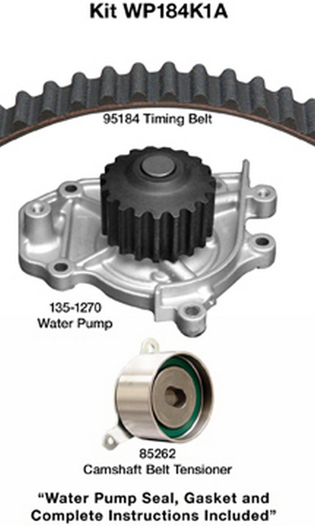1995, 1994, 1993, 1992, 1991, 1990 Acura Integra Engine Timing Belt Kit with Water Pump