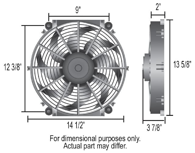 2014 Mazda 3 Engine Cooling Fan (Derale)
