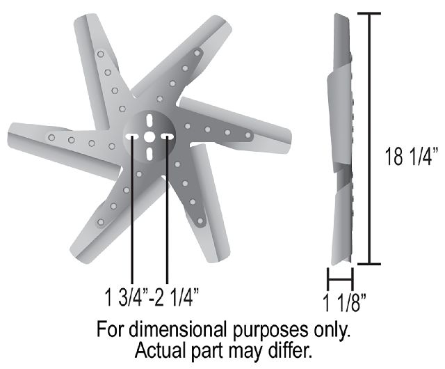 1970-1977 GMC Jimmy Engine Cooling Fan Blade (Derale)